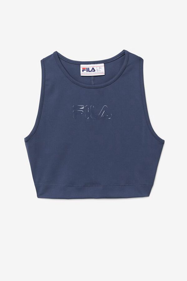 Fila Topy Damske Tmavo Modre - Alva Athletic Crop Vypredaj - Slovakia 92403-QYUT